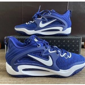 Nike KD15 TB Basketball Shoes Game Royal White Men’s Sz 9.5 DO9826-401